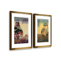 Golden Urn Paintings - 2 Panels Canvas Prints Wall Art