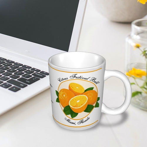 Ceramic Coffee Mug  - Citrus Festival Ball (11oz)