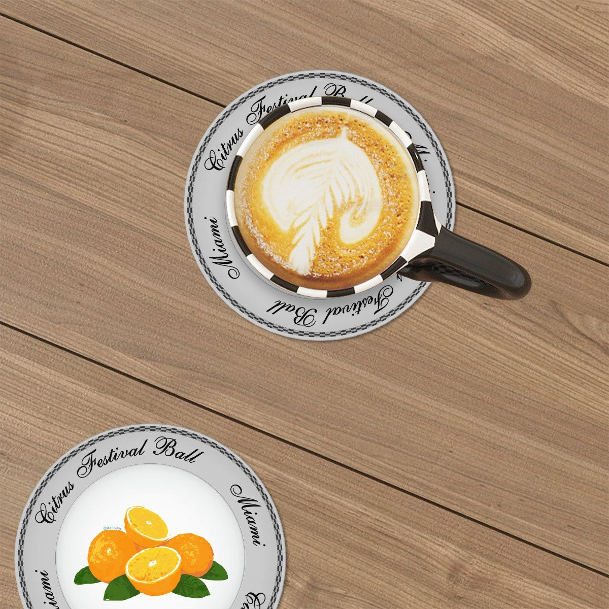 Ceramic Coasters - Golden - Blanche's Citrus Festival (Set of 6)