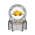Ceramic Coasters - Golden - Blanche's Citrus Festival (Set of 6)