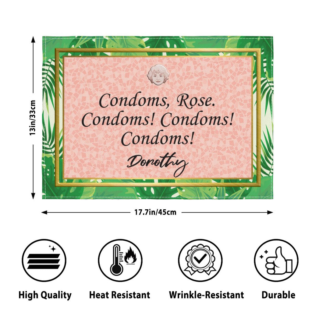 Golden Quotes - Placemats Set of 4