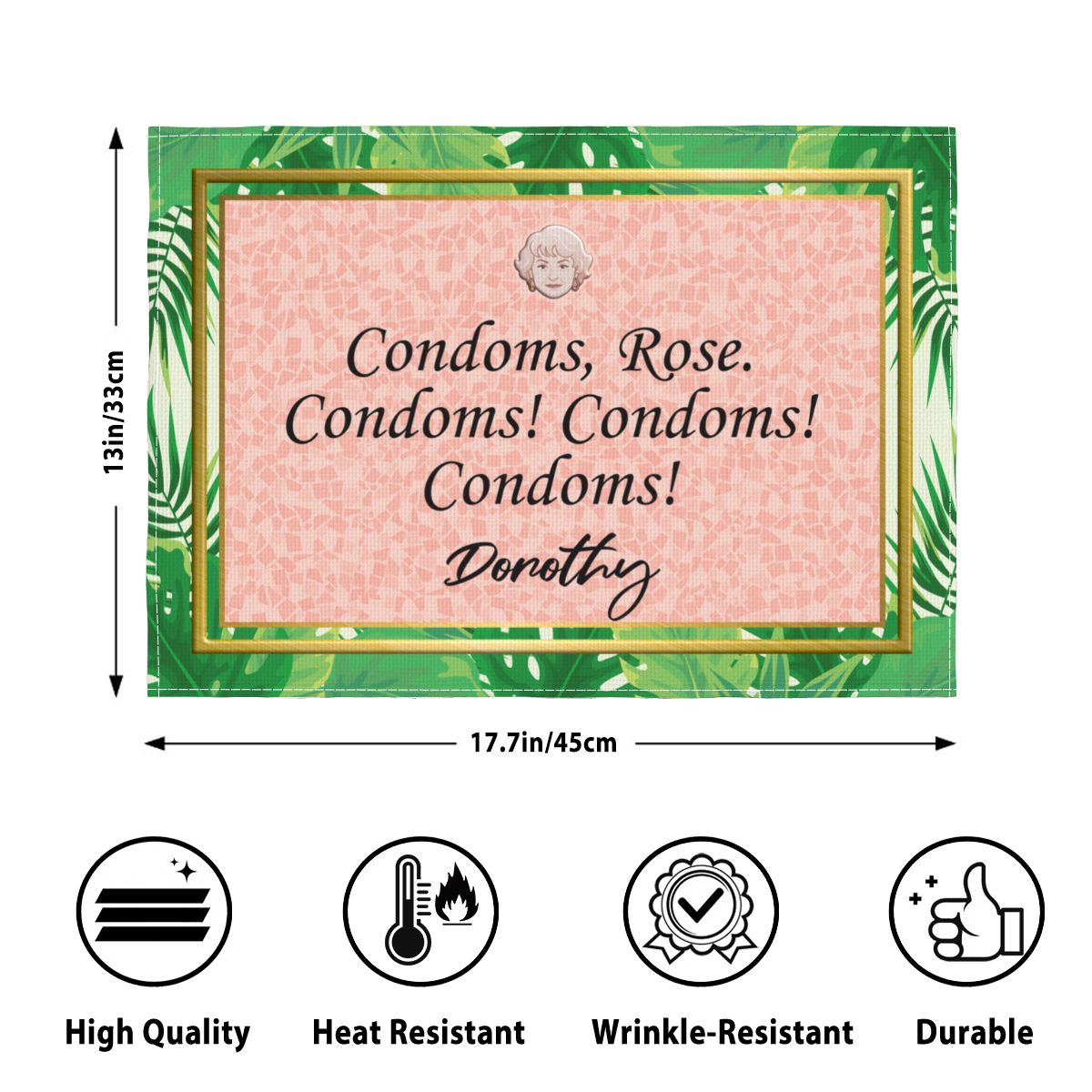 Golden Quotes - Placemats Set of 4