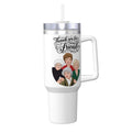 TYFBAF Travel Coffee Mug with Handle and Straw (40oz)